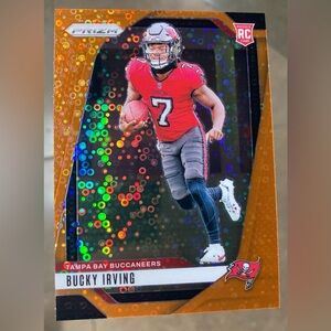 2024 Panini Prizm Orange Disco Holo Bucky Irving Rookie Card Buccaneers